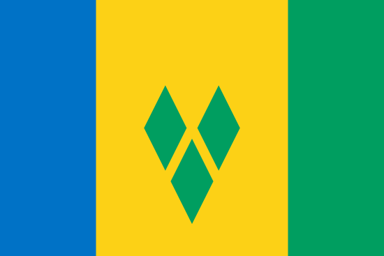 Флаг Сент Винсента и Гренадин