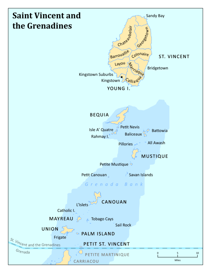 Географія Сент-Вінсенту і Гренадин