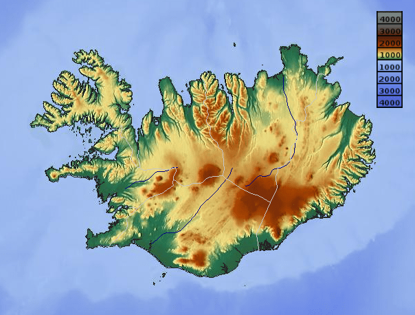 Рельєф Ісландії