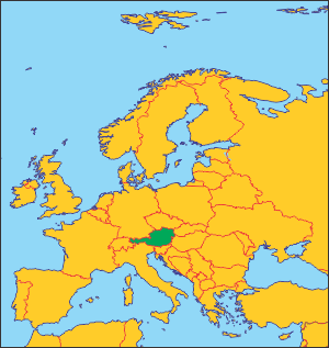 Австрія на карті