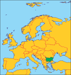 Болгарія на карті