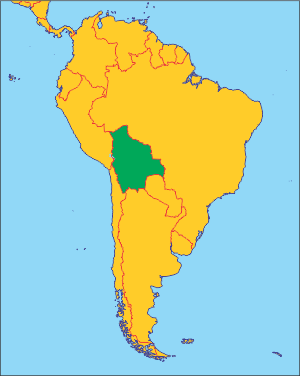 Болівія на карті
