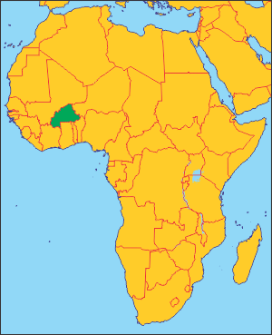 Буркіна-Фасо на карті