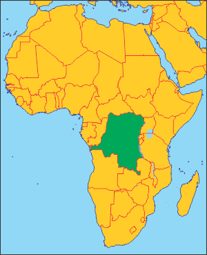 Демократична Республіка Конго на карті
