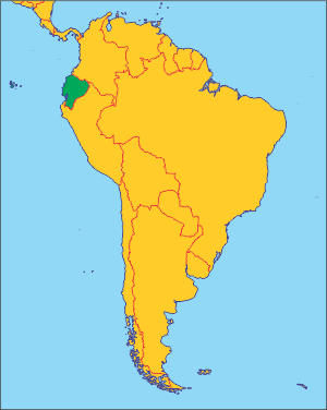 Еквадор на карті