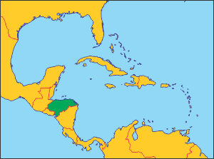 Гондурас на карті