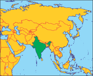 Індія на карті