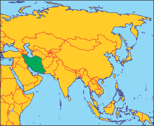 Іран на карті