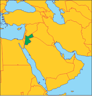 Йорданія на карті