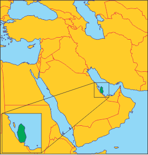 Катар на карті