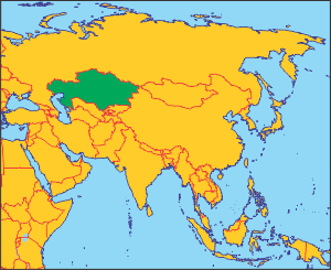 Казахстан на карті