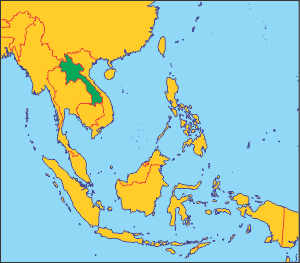 Лаос на карті