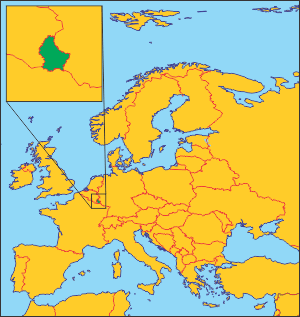 Люксембург на карті