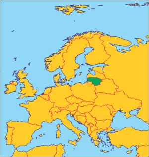 Литва на карті