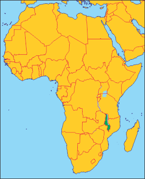 Малаві на карті