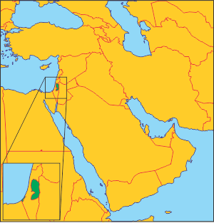 Палестинська Держава на карті