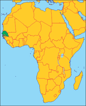Сенегал на карті