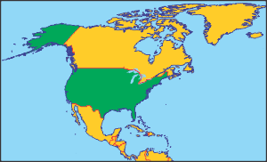 Сполучені Штати Америки на карті