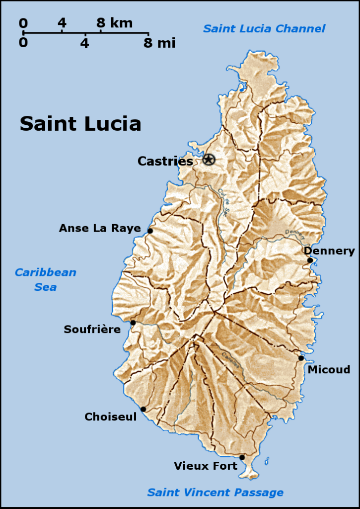 Географія Сент-Люсії