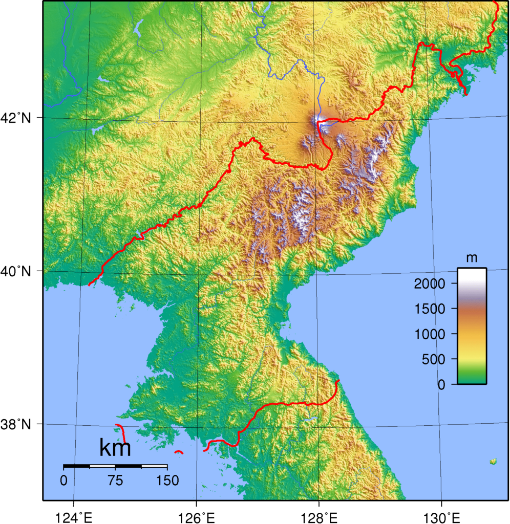 Рельєф Північної Кореї