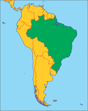 Бразилія на карті