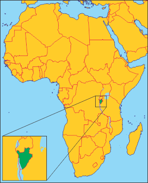 Бурунді на карті