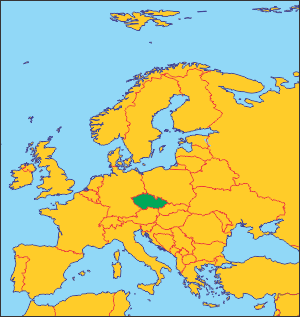 Чехія на карті