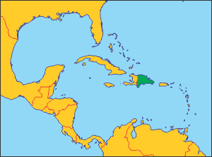 Домініканська Республіка на карті