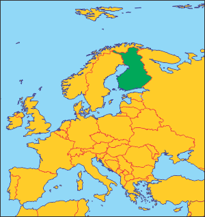 Фінляндія на карті