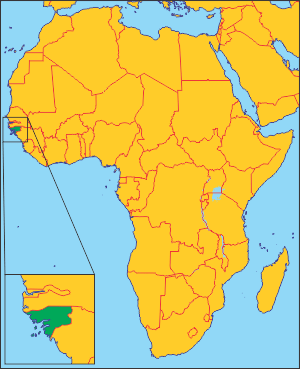 Гвінея-Бісау на карті