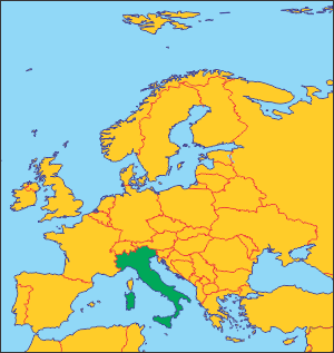 Італія на карті