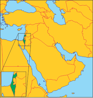 Ізраїль на карті