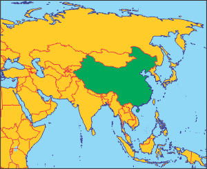 Китай на карті