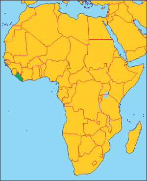 Ліберія на карті