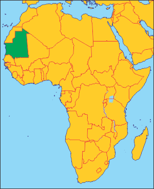 Мавританія на карті
