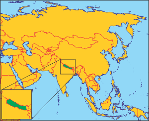 Непал на карті