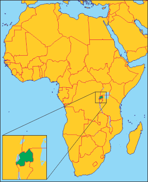 Руанда на карті