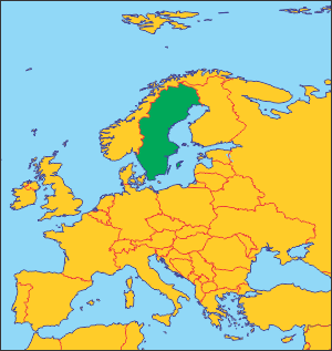 Швеція на карті