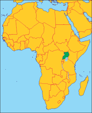 Уганда на карті