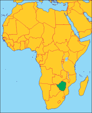Зімбабве на карті