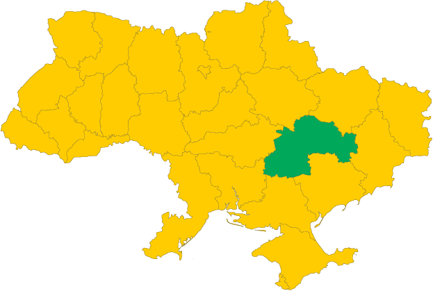 Дніпропетровська область на карті