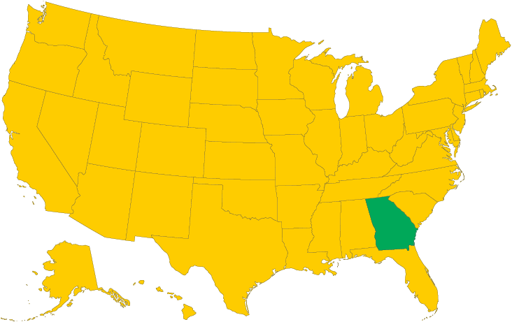 Джорджія на карті