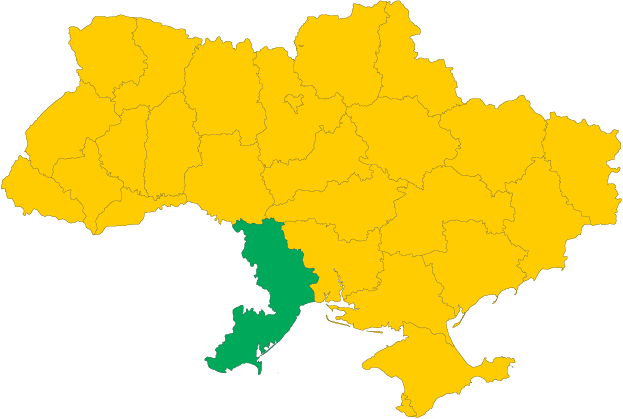 Одеська область на карті