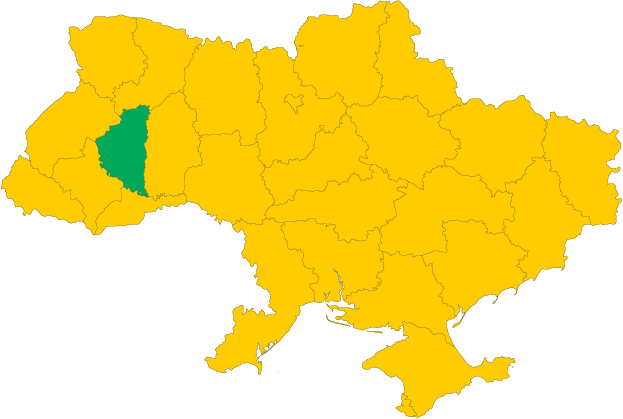 Тернопільська область на карті