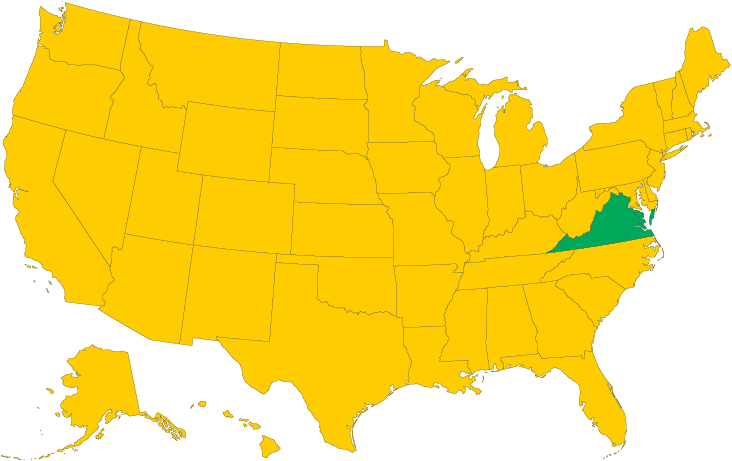 Вірджинія на карті