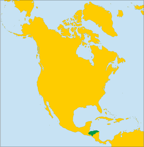 Гондурас на карті