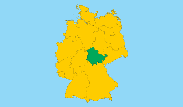 Землі Німеччини на карті