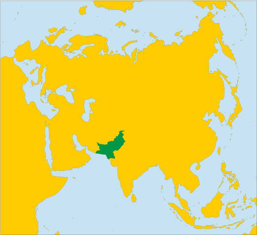 Пакистан на карті