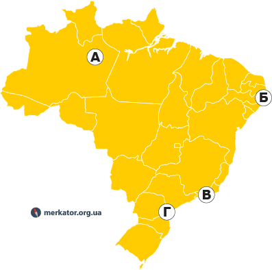 Міста Бразилії на карті