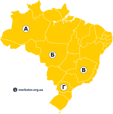 Штати Бразилії на карті